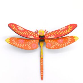 Libélula pequeña colorida