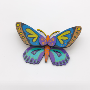 Mariposa pequeña colorida